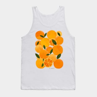 Still life of summer mediterranean oranges Tank Top